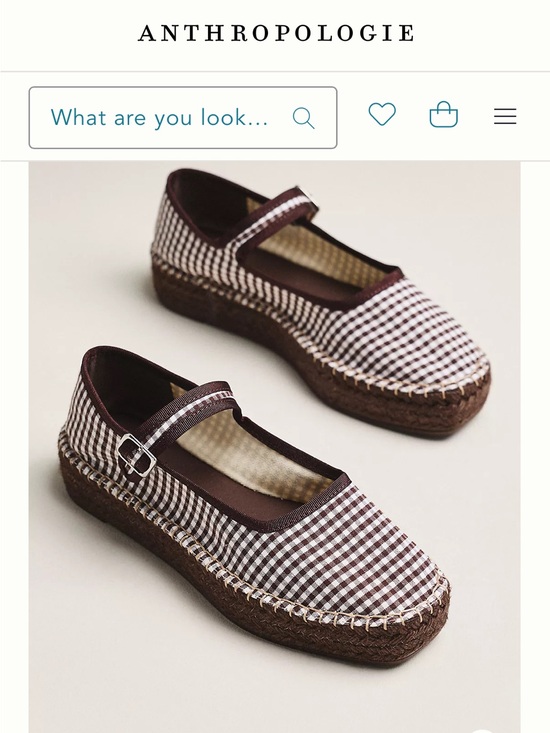 Maeve Shoes - Maeve Brown Gingham Mary Jane Espadrilles